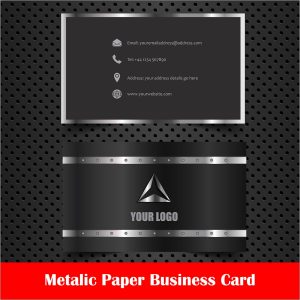 Metallic paper Business card