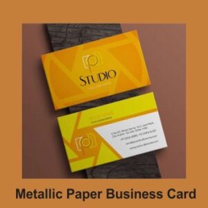 Metallic Paper Business Card Printing Bangalore